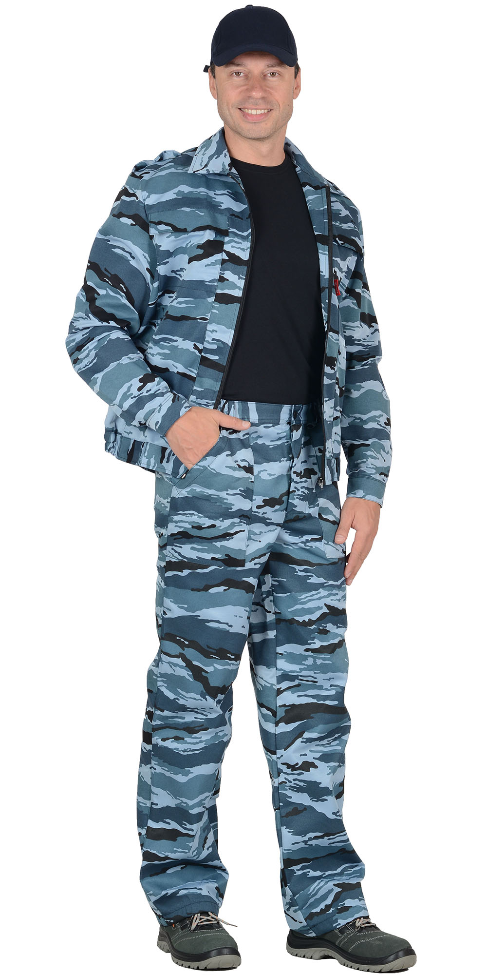 Костюм БЛОКПОСТ/ВЫМПЕЛ куртка, брюки (тк.смесовая) КМФ Серый вихрь